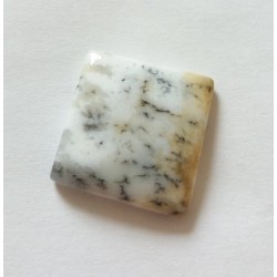 Agate dendrite cabochon pierre fine 22x22x5mm gemme multicolore reiki chakra plexus solaire racine coeur