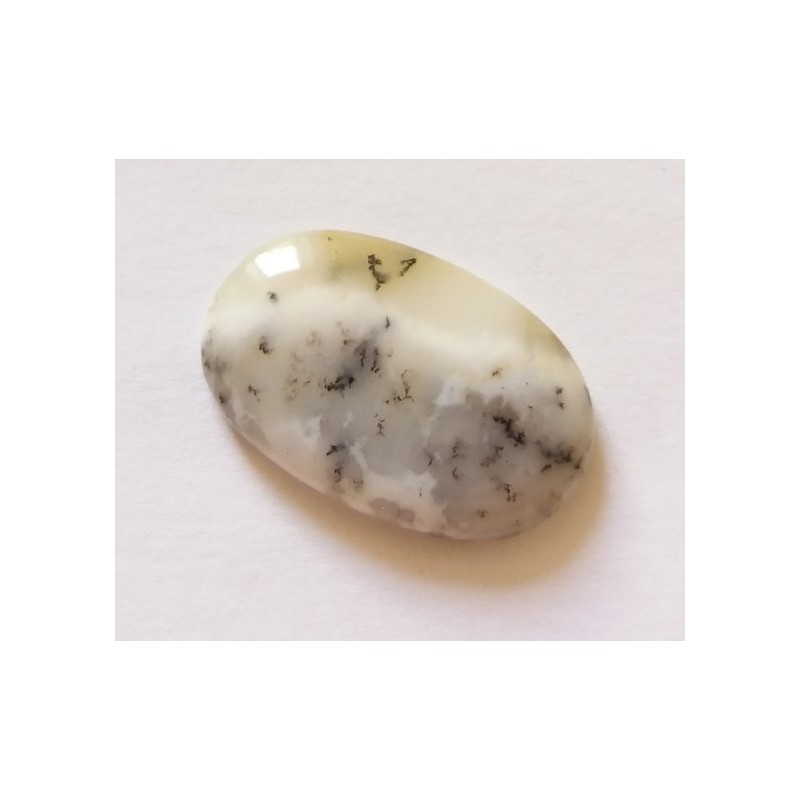 Agate dendrite cabochon pierre fine 25x16x5mm gemme multicolore reiki chakra plexus solaire racine coeur