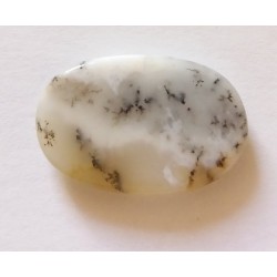 Agate dendrite cabochon pierre fine 25x16x5mm gemme multicolore reiki chakra plexus solaire racine coeur