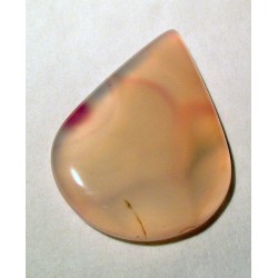 Agate striée pendentif pierre fine 46x33x3mm gemme multicolore reiki chakra plexus solaire racine coeur
