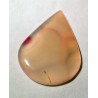 Agate striée pendentif pierre fine 46x33x3mm gemme multicolore reiki chakra plexus solaire racine coeur